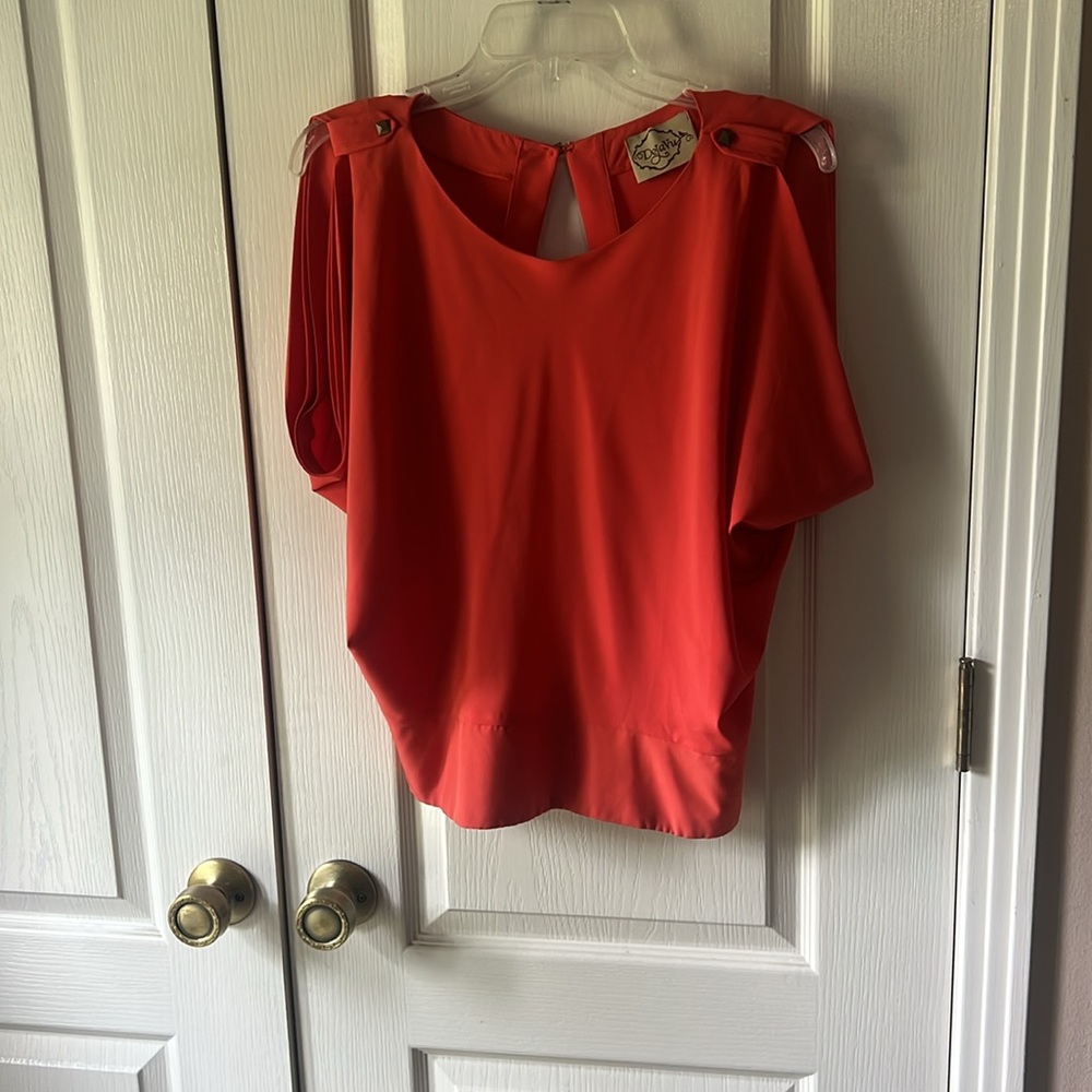 DeJaVu Orange Blouse